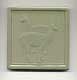 relief tile - llamas, celadon
