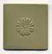 daisy relief tile, celadon